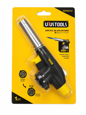 Soplete Gas Butano 1350º Punta Fina Metal Uyustool (Unidad)1