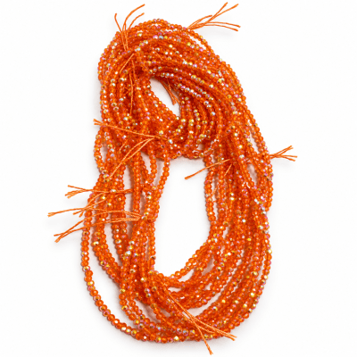 Cristal Orange Dorado Rondelle 2x2mm (Tira)1