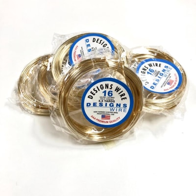 Alambre Para Bisutería Design Wire Gold Calibre 16 (Unidad)