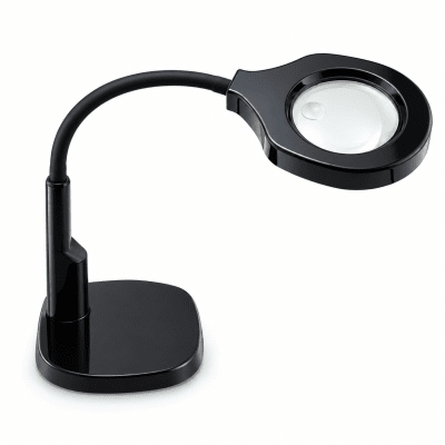 Lupa Escritorio Luz Led Aumentos 5X 10X (Set)