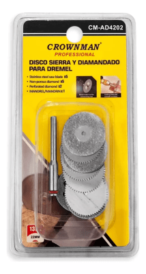 Kit Discos Diamantados Y Sierra Mandril 13 pcs (Set)1