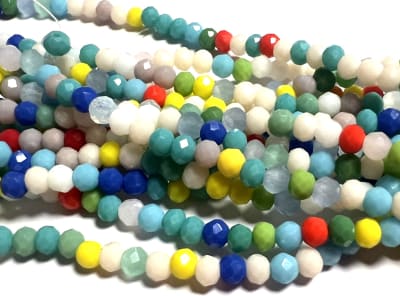 Cristal Colores Mix Nº1 Rondelle 3x2mm (Tira)