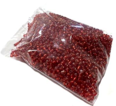 Mini Mostacillón Dark Transparent Red 2mm (50 gramos)