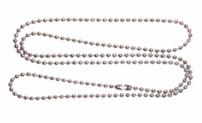 Cadena Acero Quirúrgico Bolitas Identificación 58 cms (Tira)1