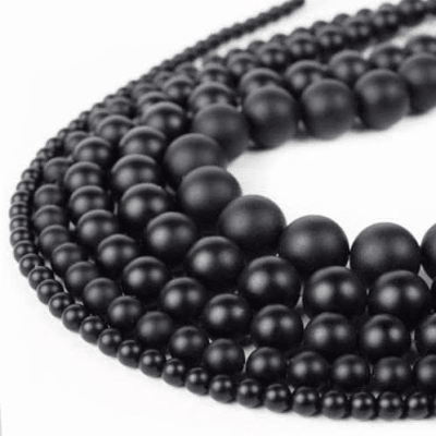 Onix Natural Opaco Redondo 10mm (Tira)