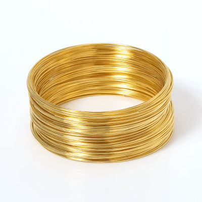 Alambre Memoria Dorado Púlsera (Rollo Aprox.30 gramos)