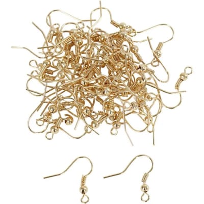Gancho Aro Color Dorado (10 Pares)