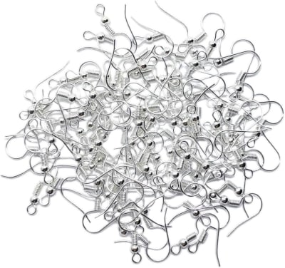 Gancho Aro Color Plateado (10 Pares)