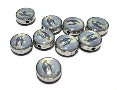 Divisor Metal Plateado Imagen Virgen de los Rayos (10 Unidades)1