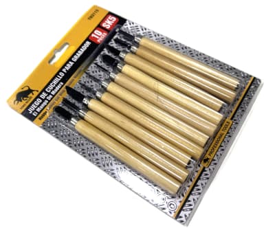 Set 10 Gubias Tallar Madera (Set)