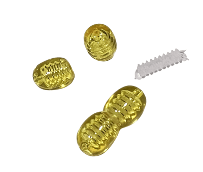 Broche Acrílico para Ámbar Claro 15mm (Unidad)