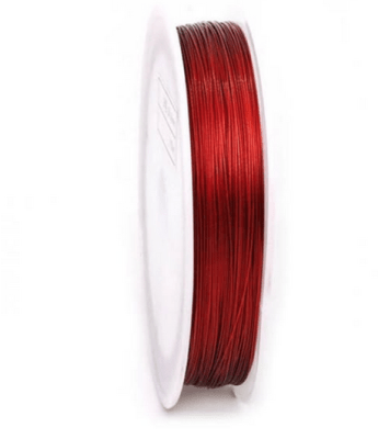 Alambre Recubierto Rojo (Rollo)