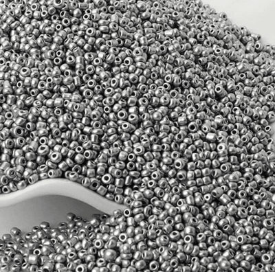 Mini Mostacillón Silver Opaco 2mm (50 gramos)