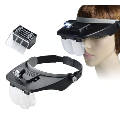 Optivisor Light Head Luz 4 Lentes Visera (Set)