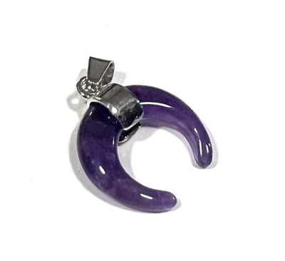 Mini Luna Invertida Amatista Natural con Valier 2 cms (Unidad)