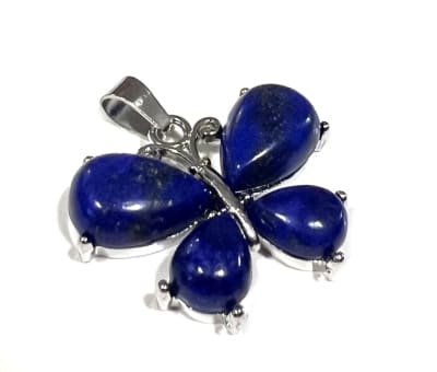 Mariposa de Lapislázuli Natural con Valier 2,8 cms (Unidad)