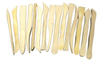 Set 15 Estécas de Madera Diferentes Formas (Set)