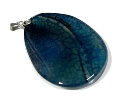 Colgante Agata Azúl Natural (Unidad)1