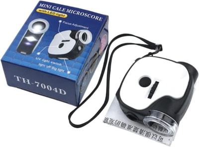 Mini Microscopio Joyería 55X Luz Célular (Unidad)1