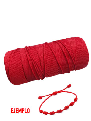 Hilo Terlenca (Hilo Colombiano) Color Rojo 1.5mm (10 metros)1