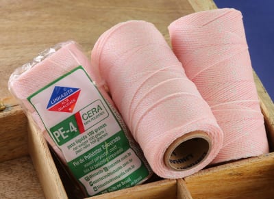 El Hilo Poliéster Encerado Rosa Iridescent (10 Metros)1
