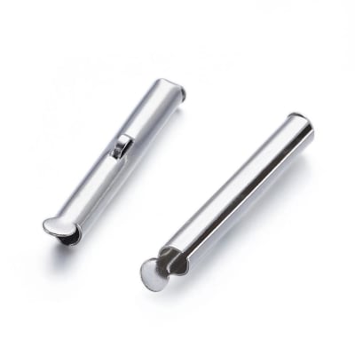 Broche Slider Plateado 20 X 4 MM (Par)