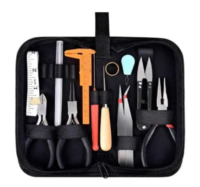 Estuche Cuerina Set de 19 Herramientas Bisutería.Joyería (Set)