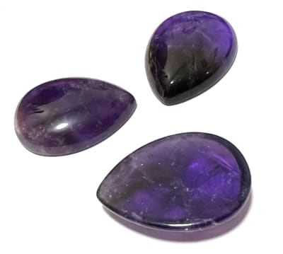 35x25mm Amatista Natural Coubuchón Gota (Un)