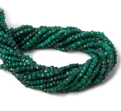 Agata Natural Verde Rondelle 6x4mm Facetada (Tira)1