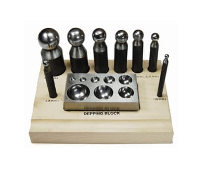 Set 8 Punzones Embutidera y Base de Madera (Set)1