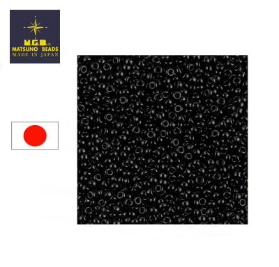 Mostacilla Calibrada Japonesa Rocalla 11/0 Black (10 gramos)
