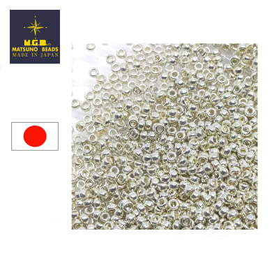 Mostacilla Calibrada Japonesa Rocalla 11/0 Dark Silver (10 gramos)