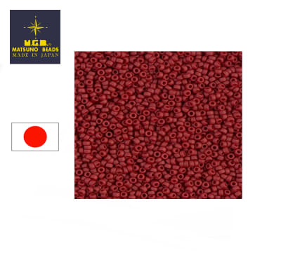 Mostacilla Calibrada Japonesa Rocalla 8/0 Opaque Brick Red (10 gramos)