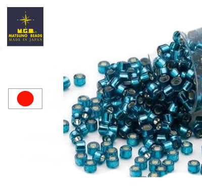 Mostacilla Calibrada Japonesa Rocalla 8/0 Blue Zircon (10 gramos)1