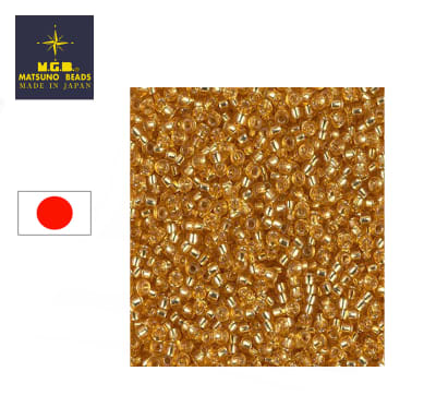 Mostacilla Calibrada Japonesa Rocalla 8/0 Gold (10 gramos)