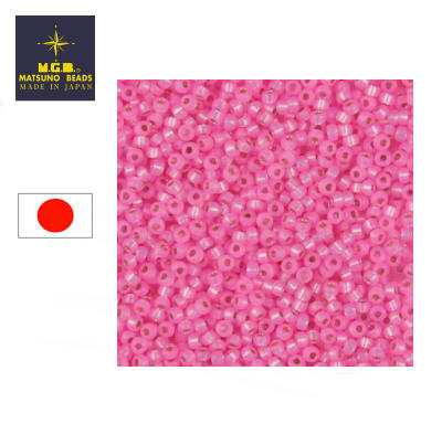 Mostacilla Calibrada Japonesa Rocalla 8/0 Dark Pink (10 gramos)1
