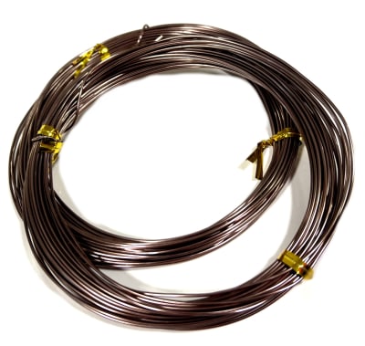 Aluminio Bisutería Café 1mm (Rollo)1