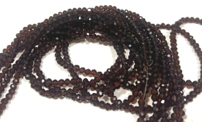 Cristal Dark Brown Rondelle 4x3mm (Tira)