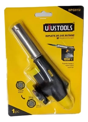 Soplete Gas Butano 1350º Punta Fina Metal Uyustool (Unidad)