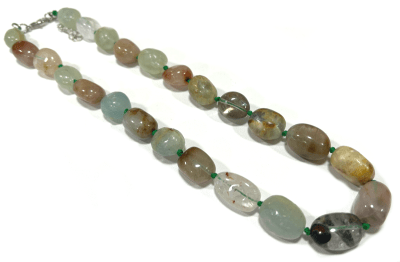 Cuarzo Rutilado Natural Nugget Graduado 12-22mm (Tira)