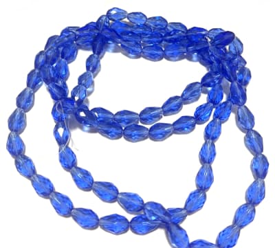 Cristal Azúl Transparente Teardrop 16x9mm (Tira)1