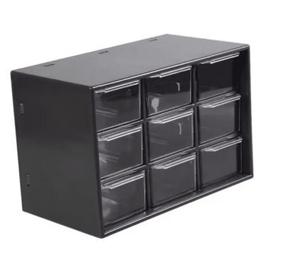 Caja Joyero Acrílico Negro 6 Compartimentos (Unidad)