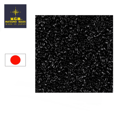 Mostacilla Calibrada Japonesa Delica 11/0 Black (20 gramos)