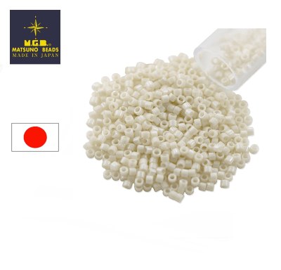 Mostacilla Calibrada Japonesa Delica 11/0 White Glazed (20 gramos)