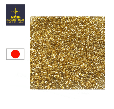 Mostacilla Calibrada Japonesa Delica 11/0 Gold (20 gramos)