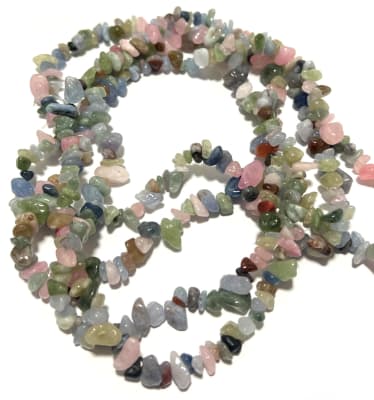 Mix de Piedras Natural Colores Pastel Chip (Tira)1
