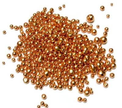 Cobre Electrolítico 99.9% Puro Granalla (10 Gramos)