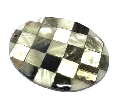 Madre Perla Checkerboard 50x38mm (Unidad)