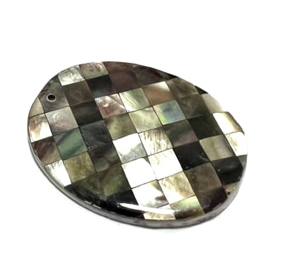 Madre Perla Checkerboard 44x35mm (Unidad)