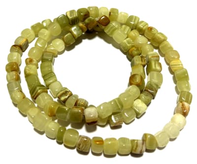 Onix Verde Natural Nugget Cuadrado (Tira)